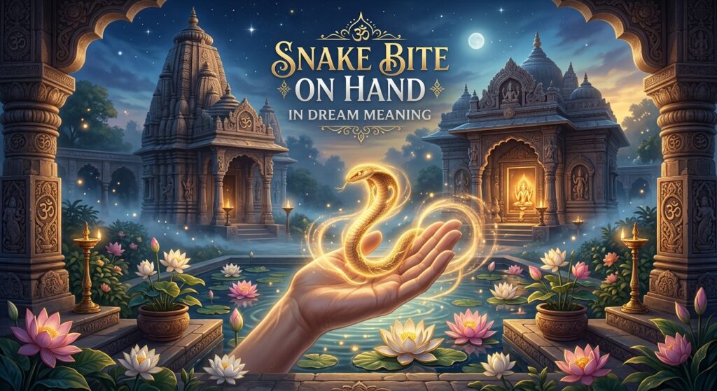 Snake Bite on Hand in Dream Meaning in Hindu Astrology