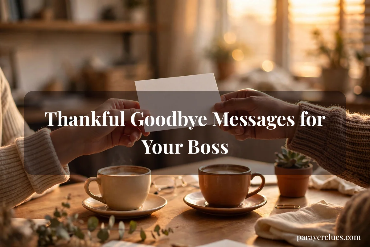 Thankful Goodbye Messages for Your Boss