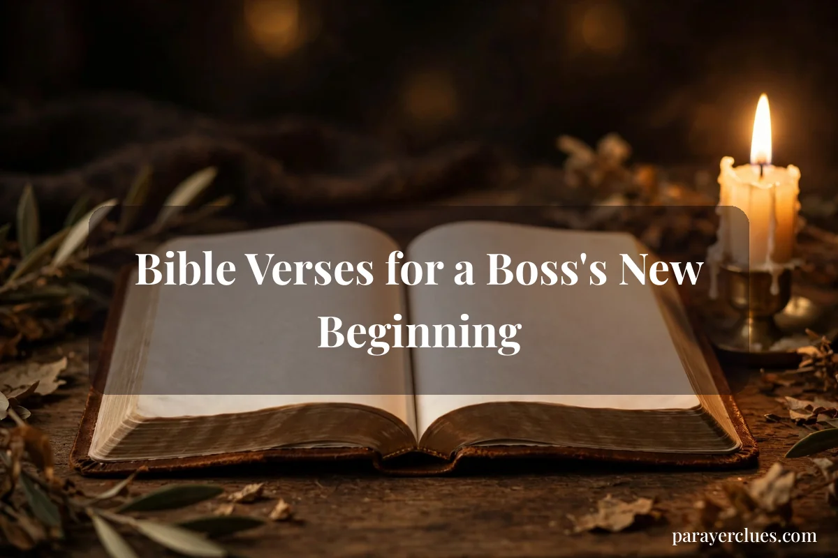 Bible Verses for a Boss's New Beginning