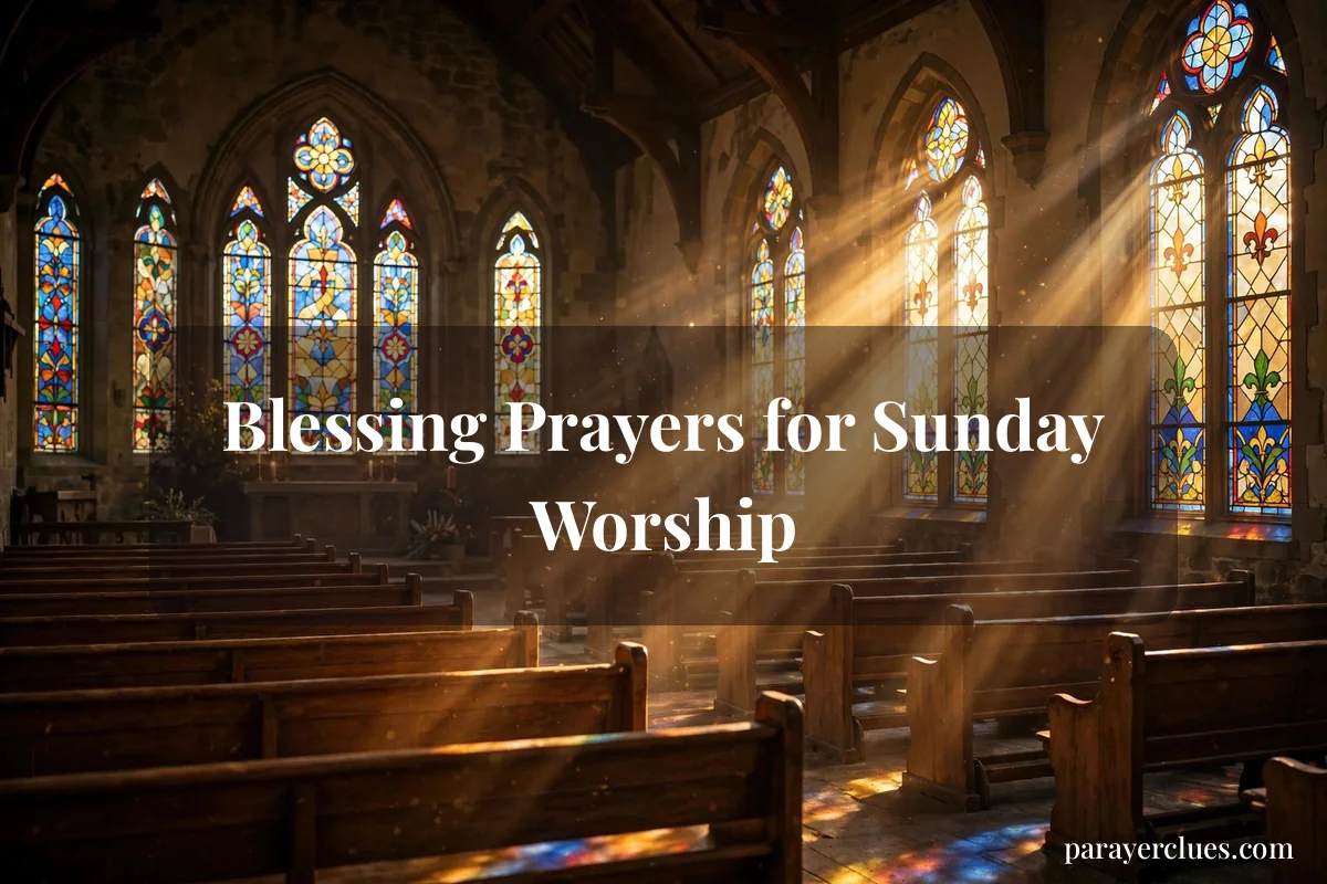 Blessing Prayers for Sunday Worship