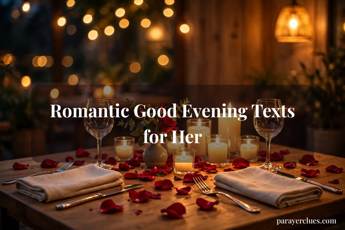 Sweet Good Evening Message for Her: Heartfelt, Tender and Romantic Words to End Her Day
