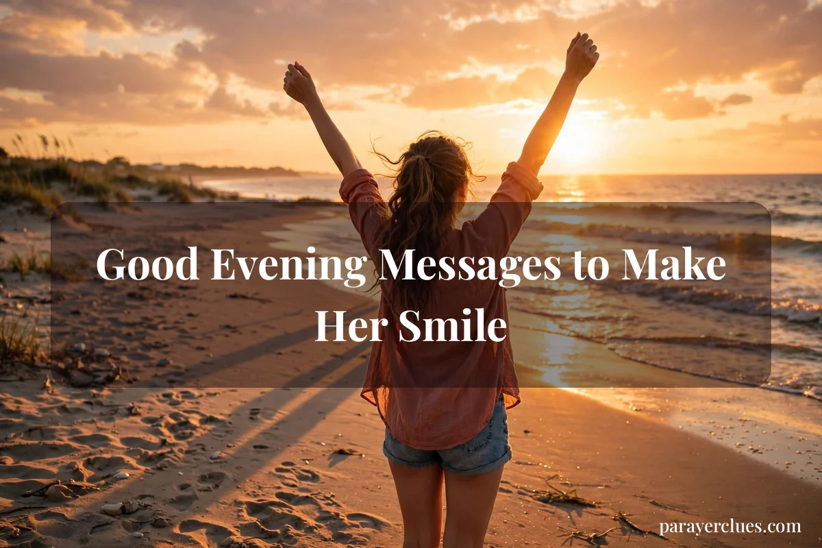 Sweet Good Evening Message for Her: Heartfelt, Tender and Romantic Words to End Her Day