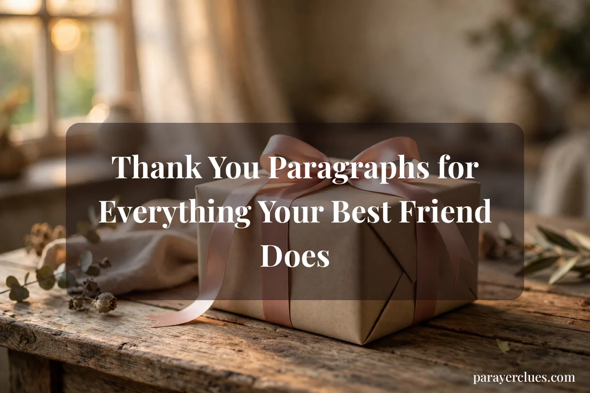Thank You Paragraphs for Everything Your Best Friend Does