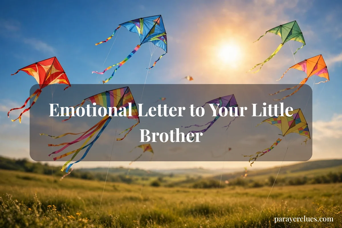 Emotional Letter to Your Little Brother