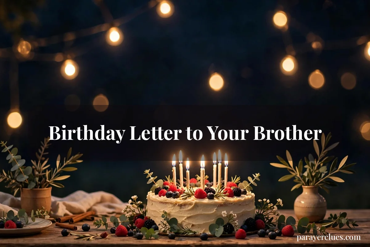 Birthday Letter to Your Brother