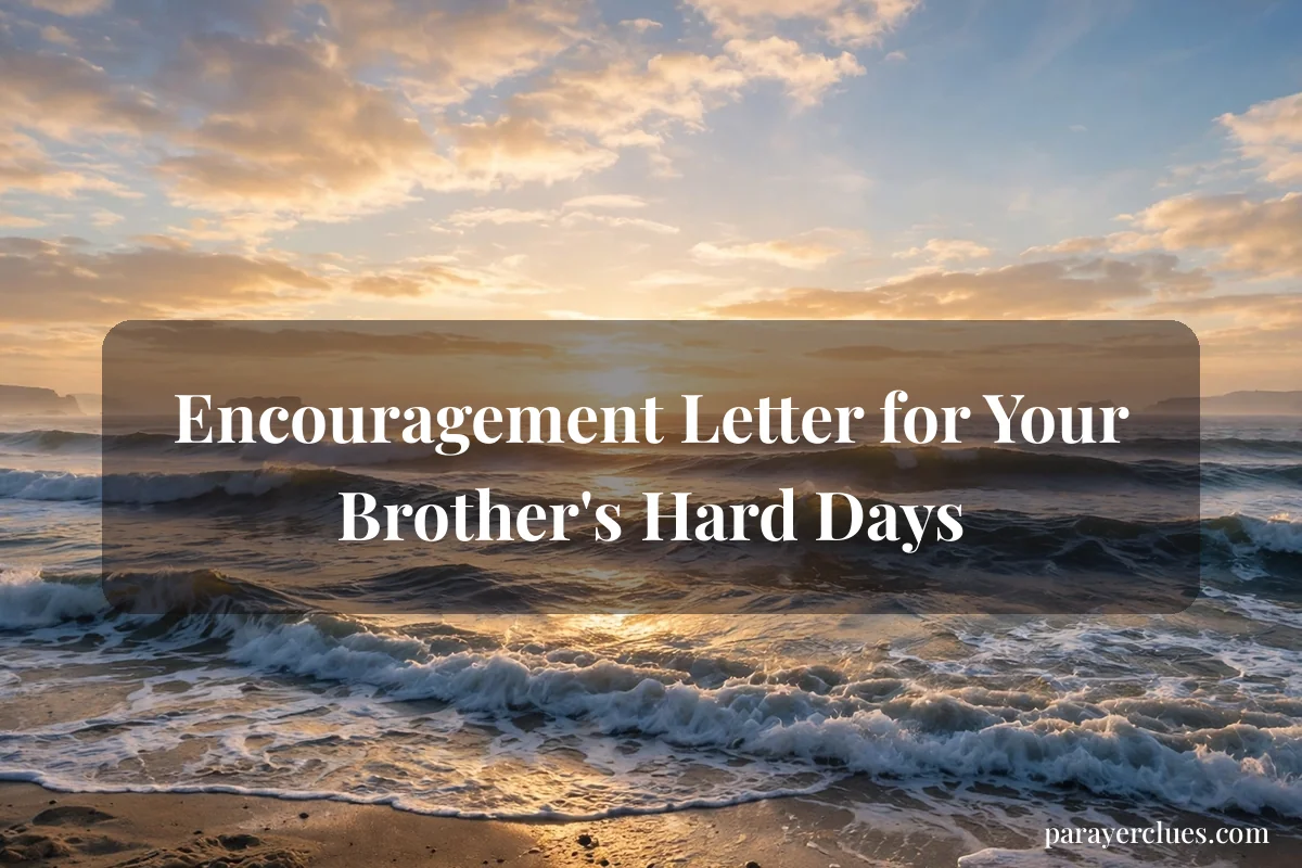 Encouragement Letter for Your Brother's Hard Days
