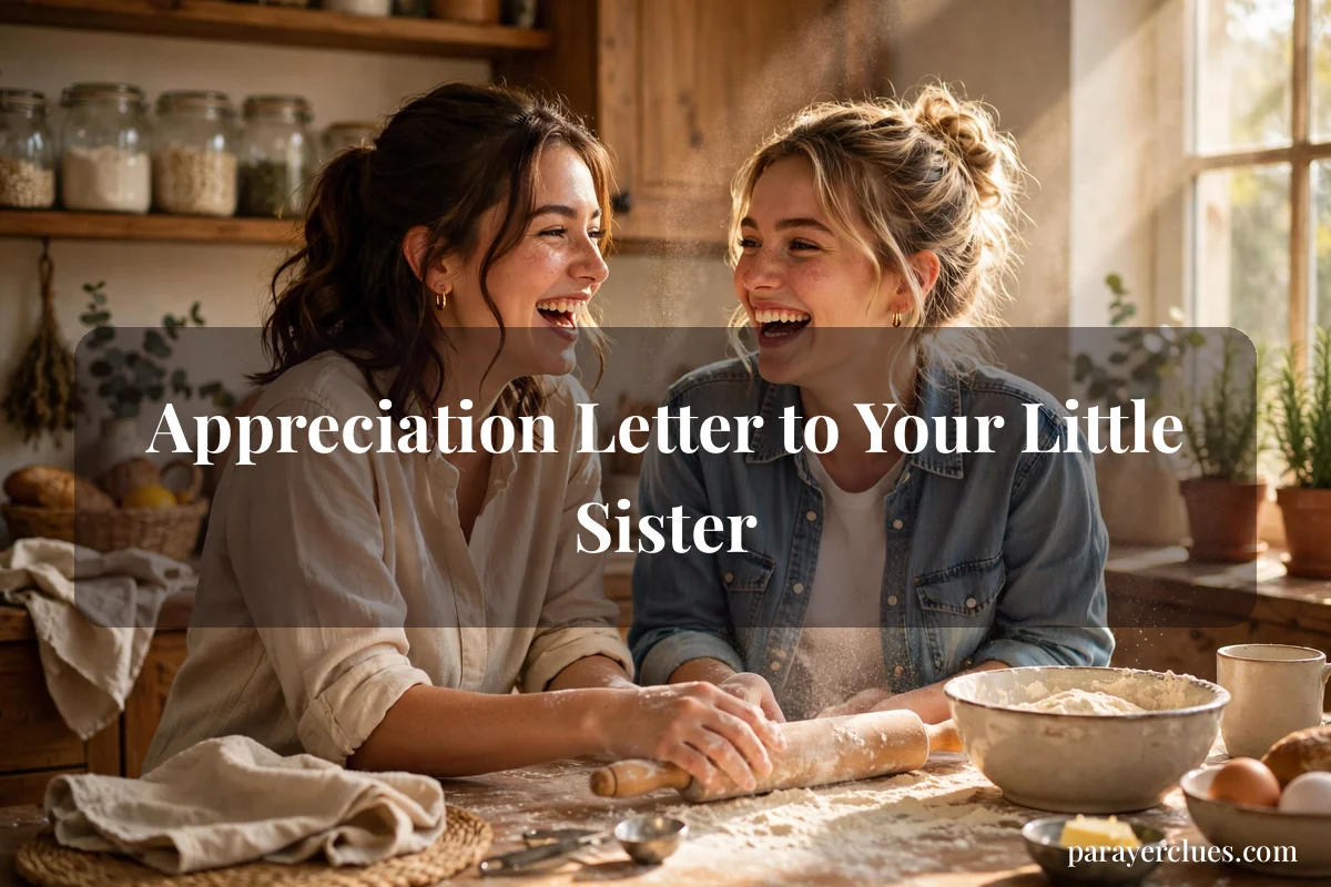 Appreciation Letter to Your Little Sister