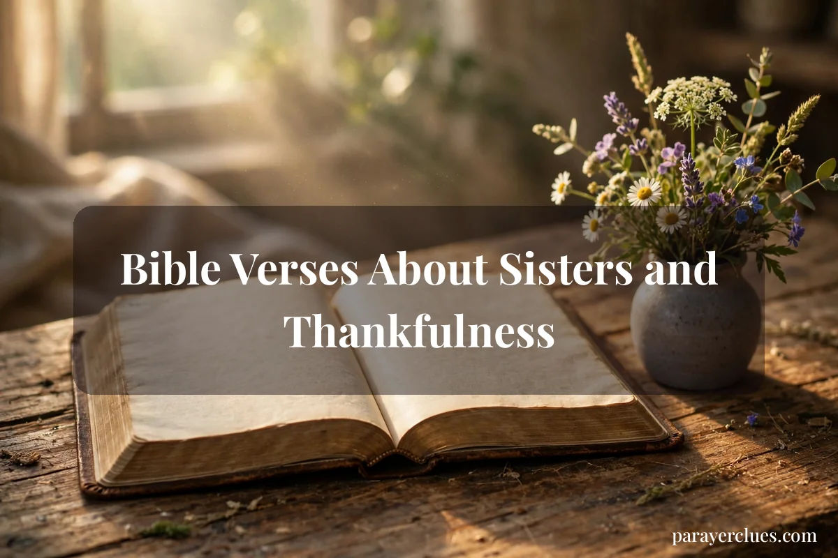 Bible Verses About Sisters and Thankfulness