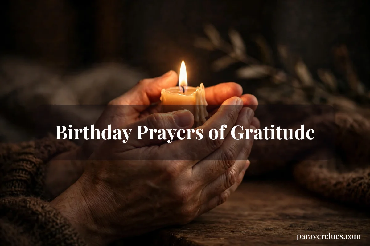Birthday Prayers of Gratitude