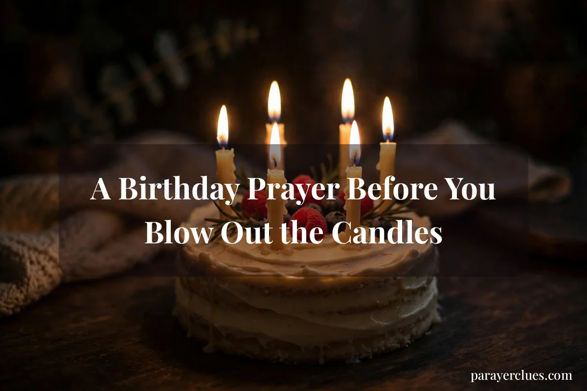 A Birthday Prayer Before You Blow Out the Candles