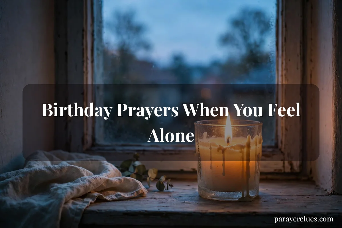 Birthday Prayers When You Feel Alone