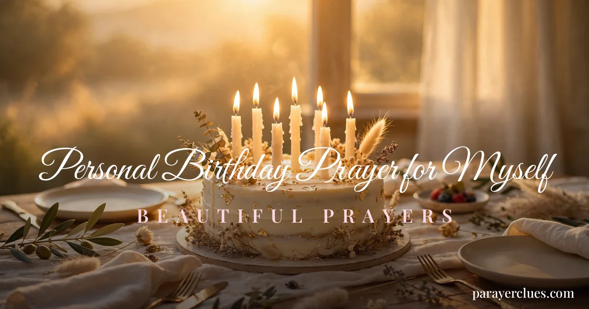 Personal Birthday Prayer for Myself
