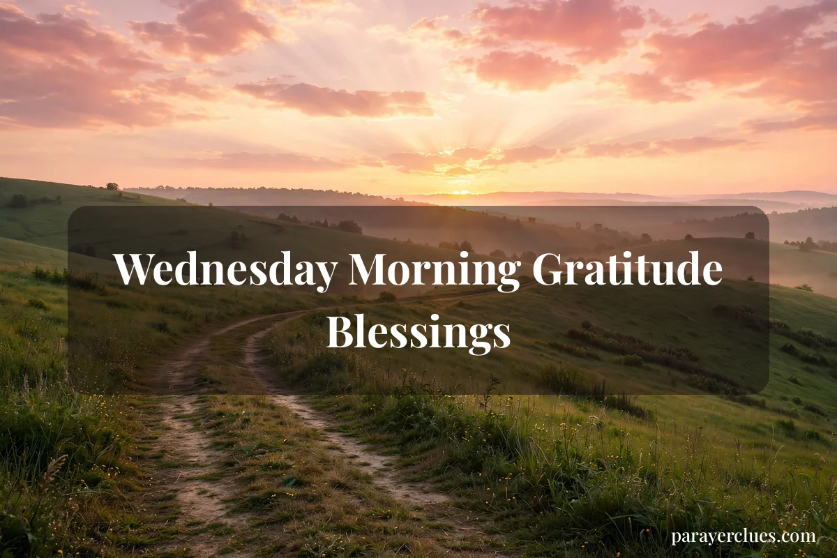 Wednesday Morning Gratitude Blessings