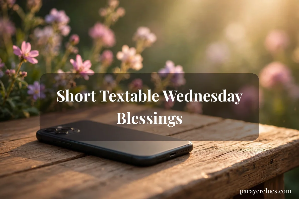 Short Textable Wednesday Blessings