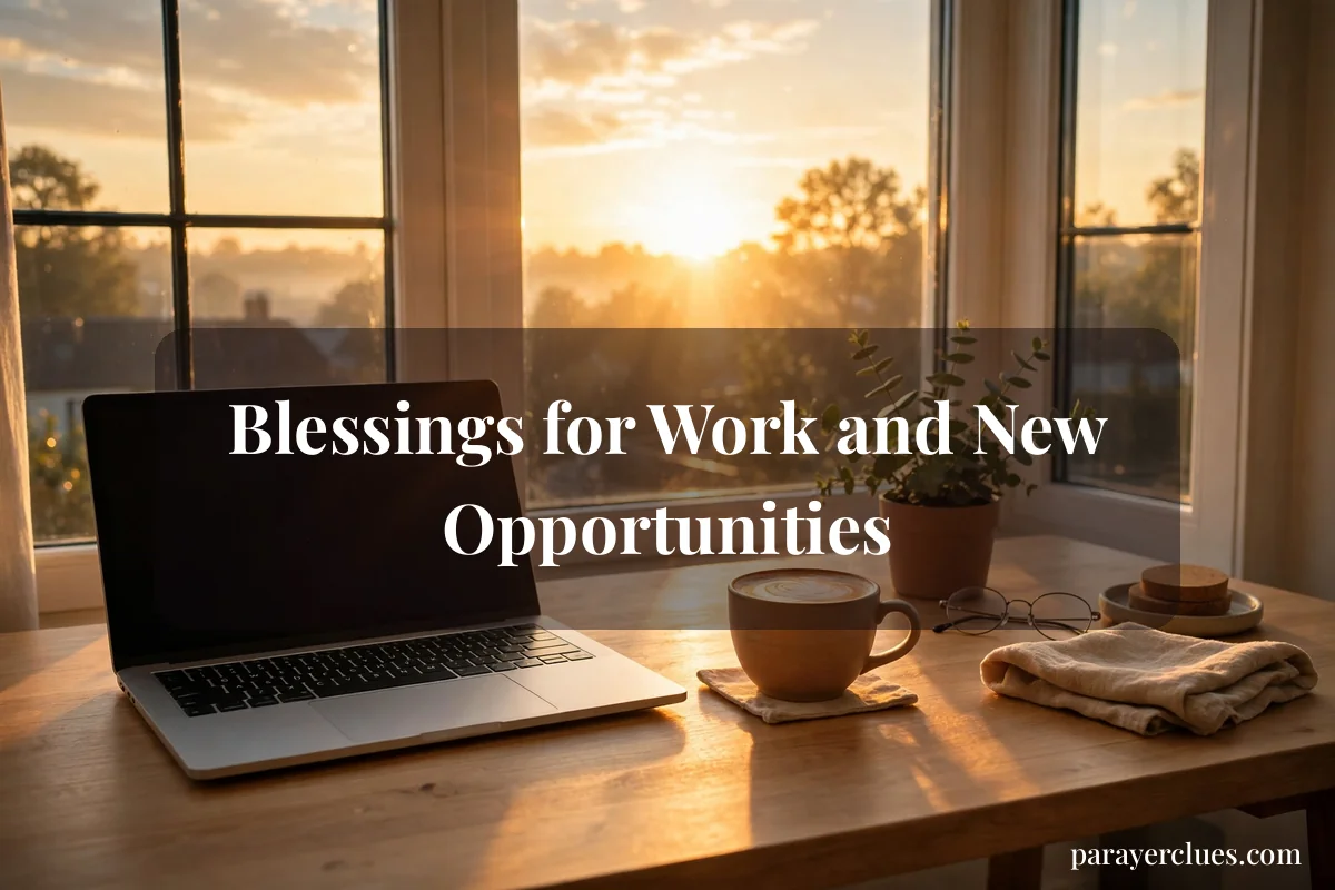 Blessings for Work and New Opportunities