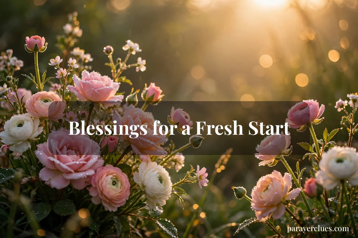 Blessings for a Fresh Start