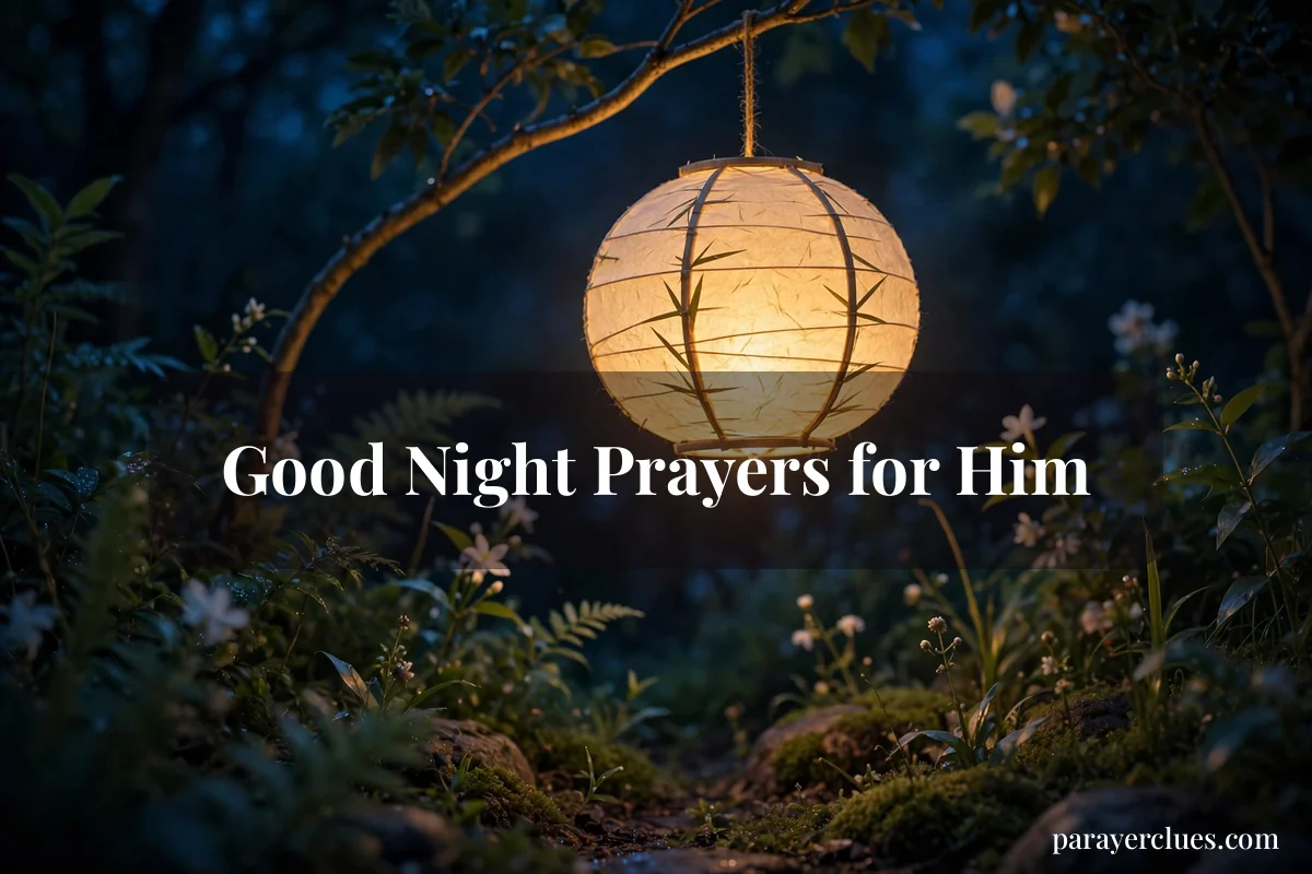 Good Night Prayers for Him