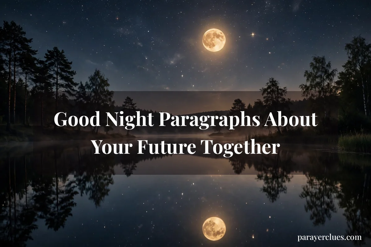 Good Night Paragraphs About Your Future Together