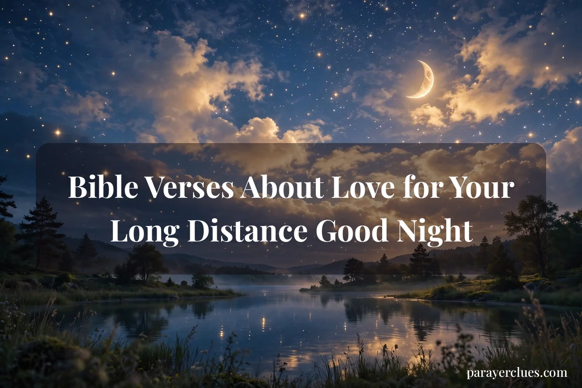 Bible Verses About Love for Your Long Distance Good Night