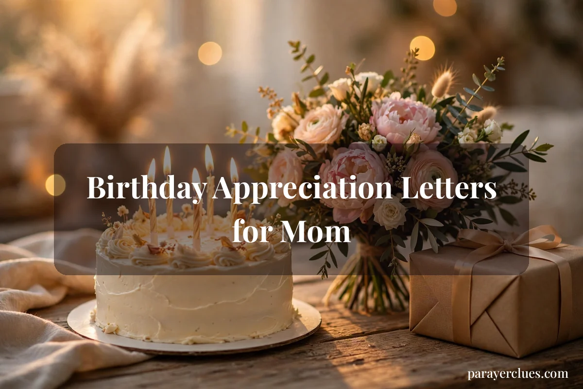 Birthday Appreciation Letters for Mom