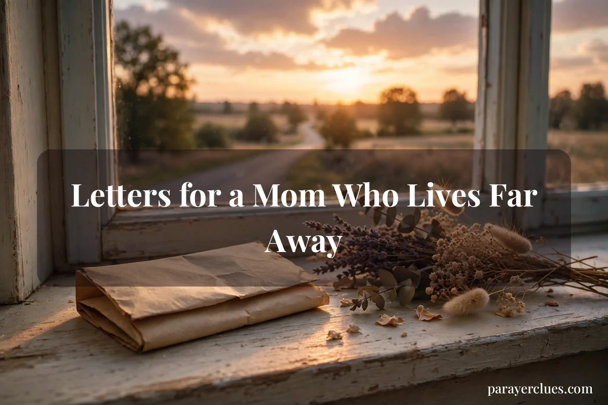Letters for a Mom Who Lives Far Away