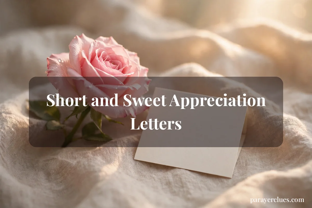 Short and Sweet Appreciation Letters