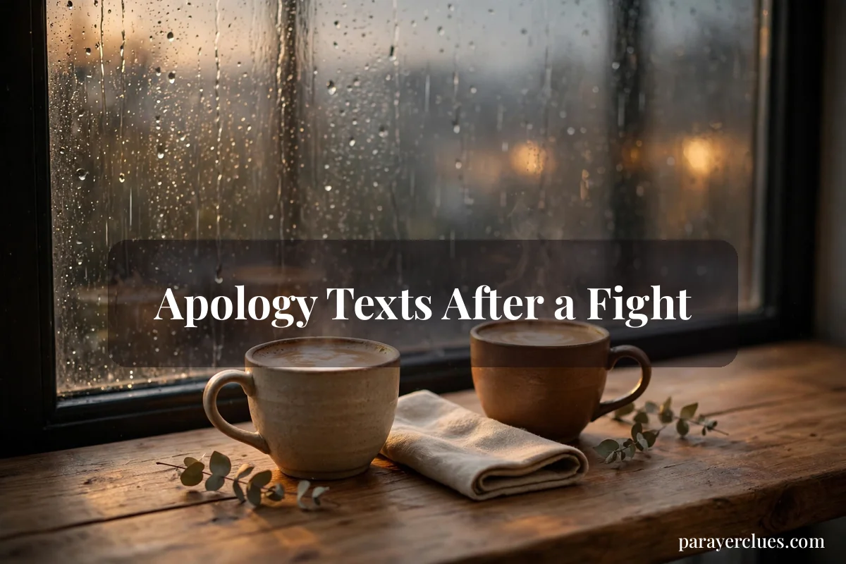 Apology Texts After a Fight