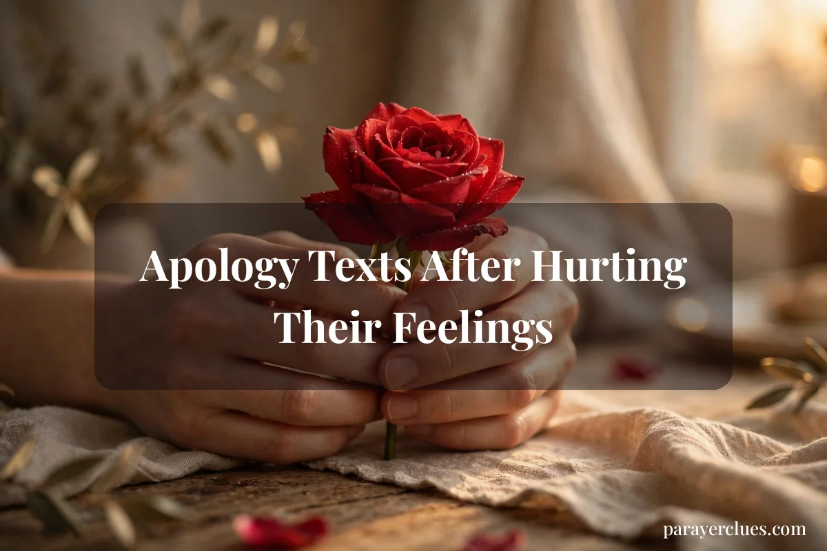 Apology Texts After Hurting Their Feelings