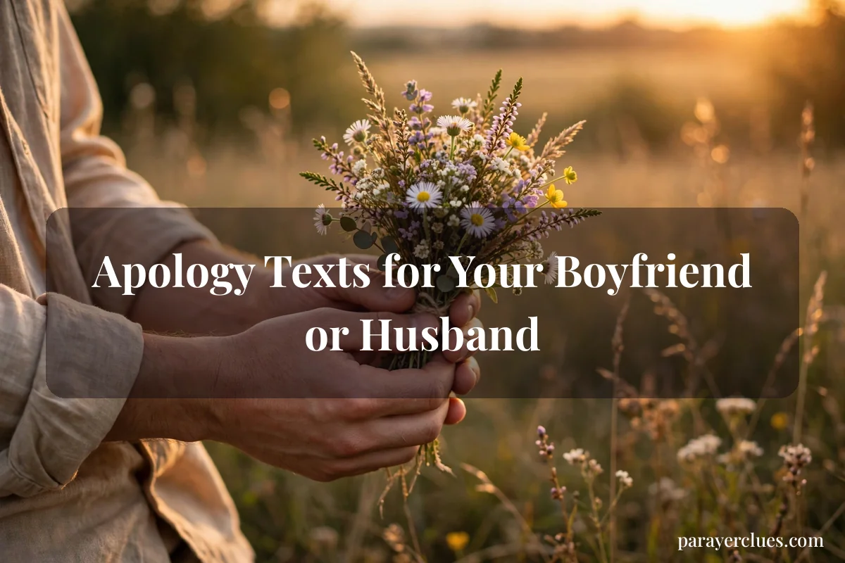 Apology Texts for Your Boyfriend or Husband