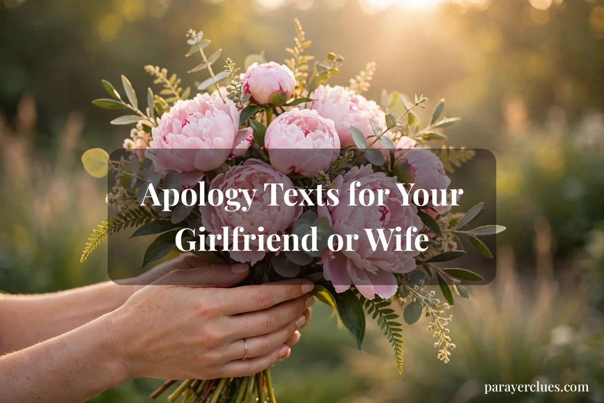 Apology Texts for Your Girlfriend or Wife