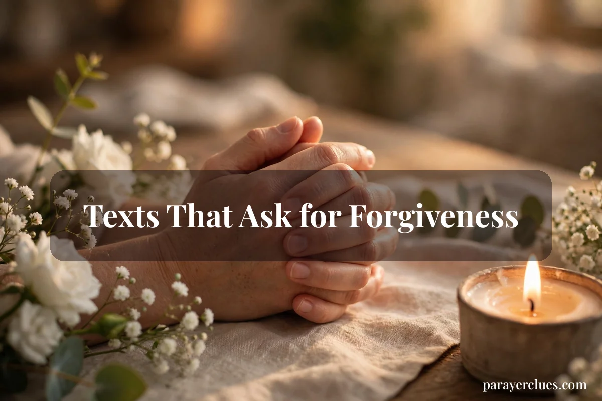 Texts That Ask for Forgiveness