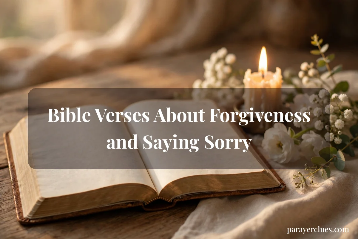 Bible Verses About Forgiveness and Saying Sorry