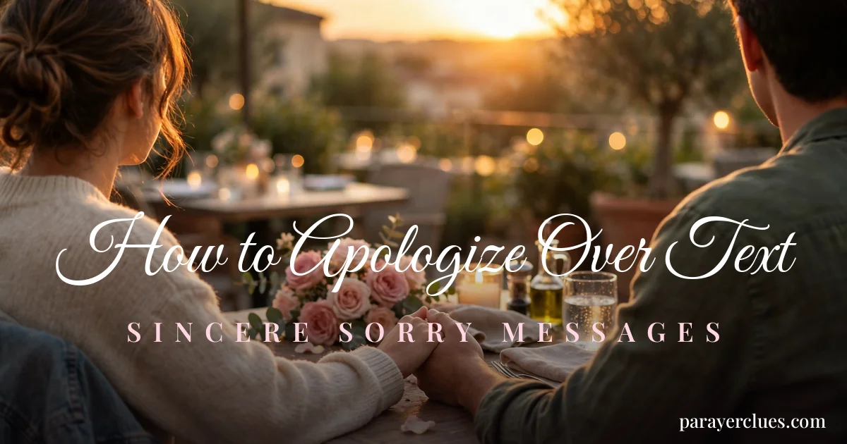 How to Apologize Over Text