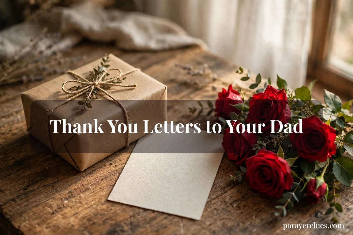 Thank You Letters to Your Dad