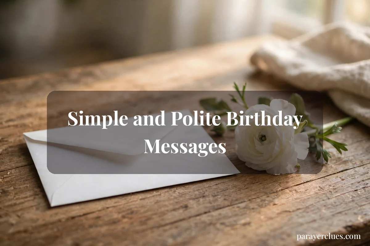 Simple and Polite Birthday Messages