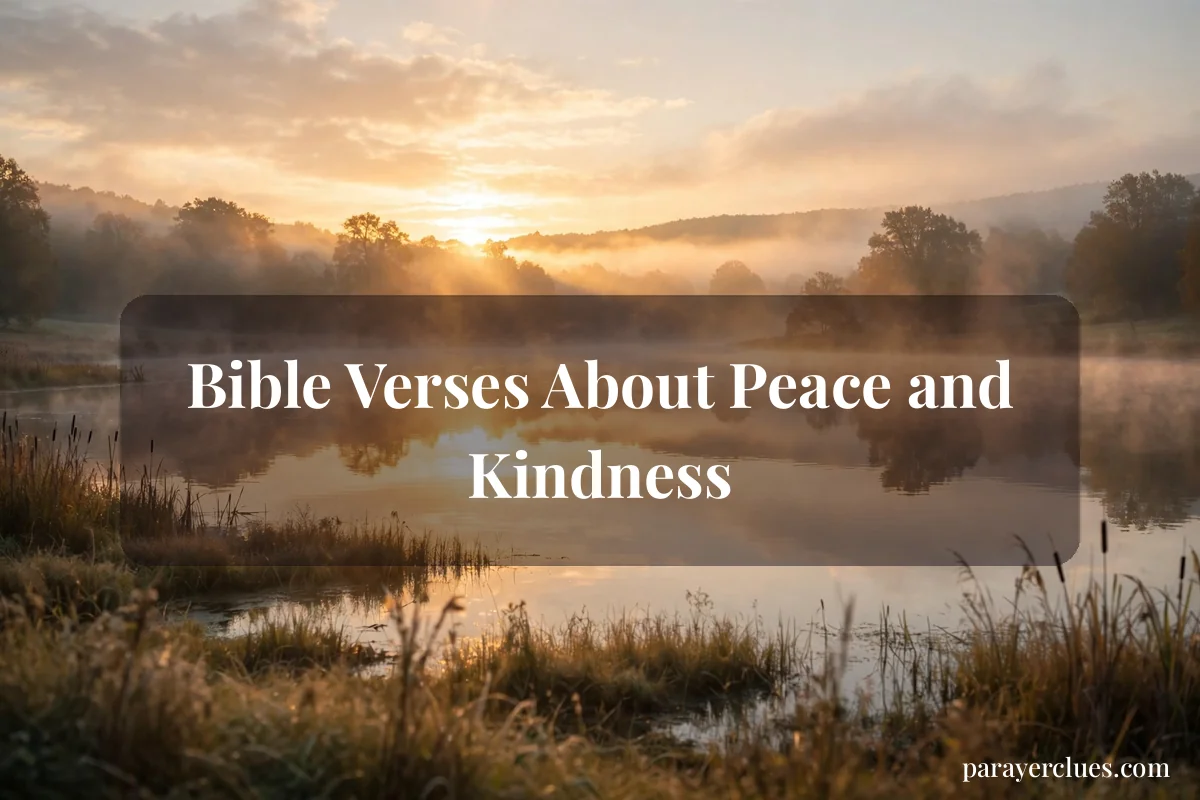 Bible Verses About Peace and Kindness
