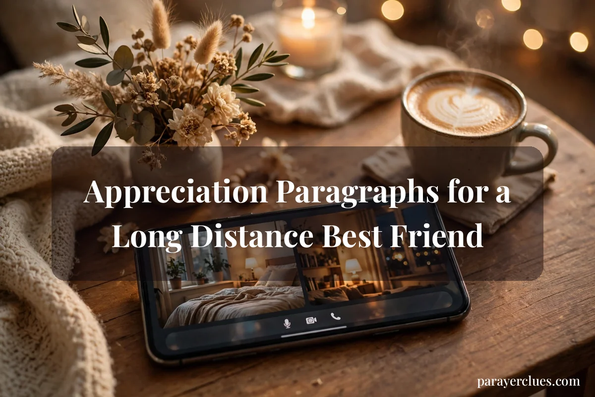Appreciation Paragraphs for a Long Distance Best Friend