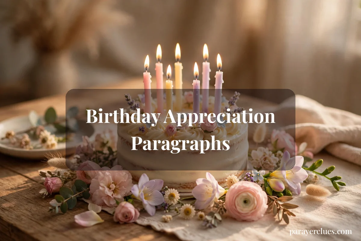 Birthday Appreciation Paragraphs