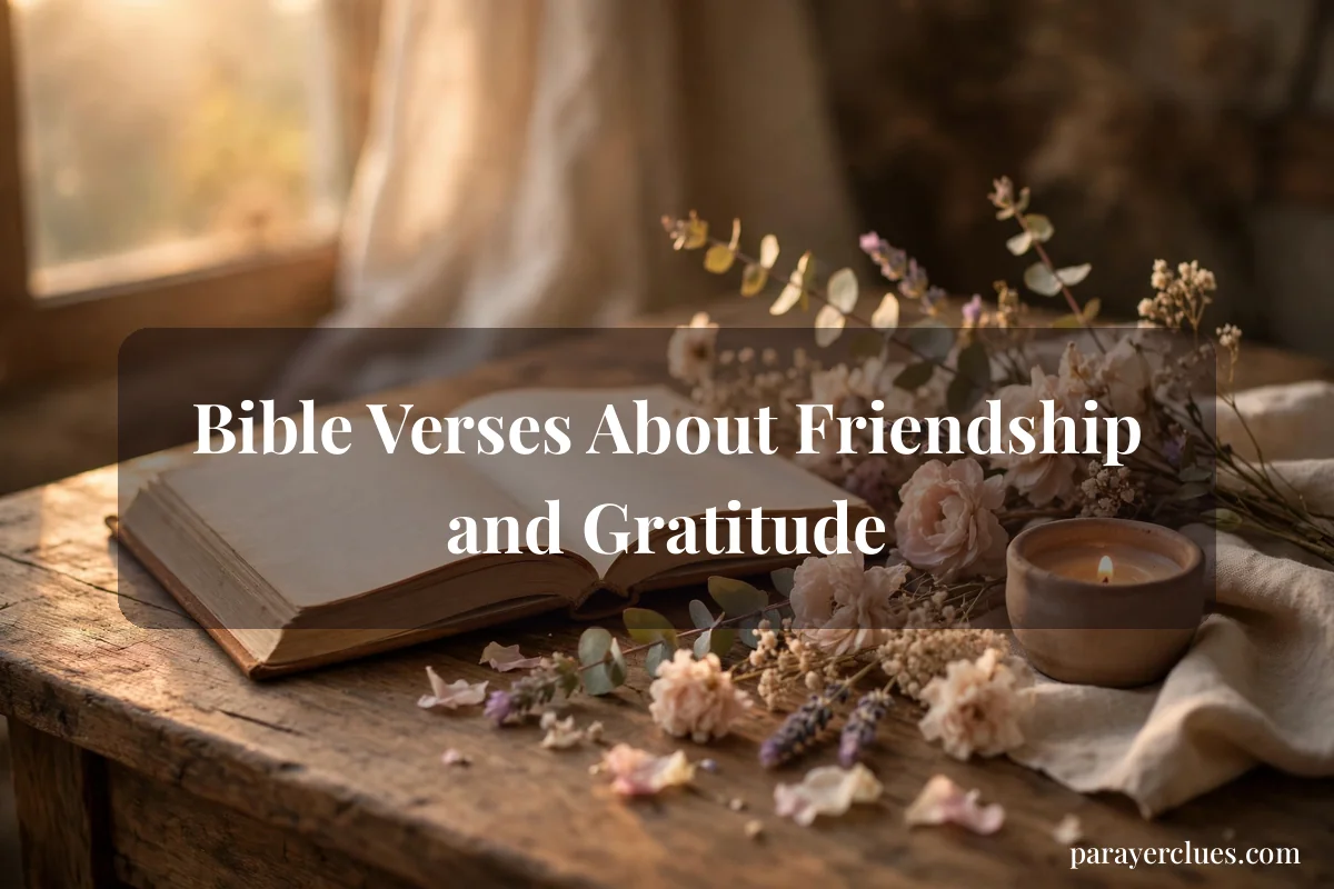 Bible Verses About Friendship and Gratitude