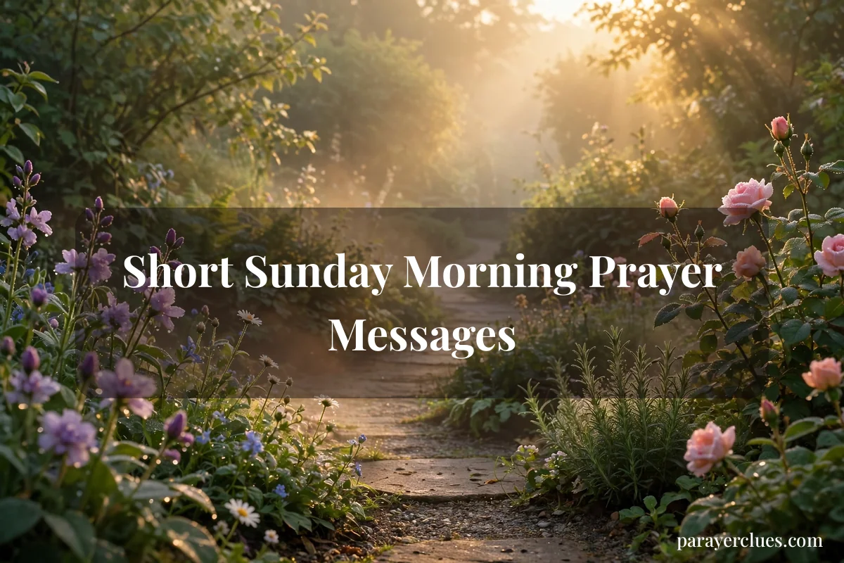 Short Sunday Morning Prayer Messages