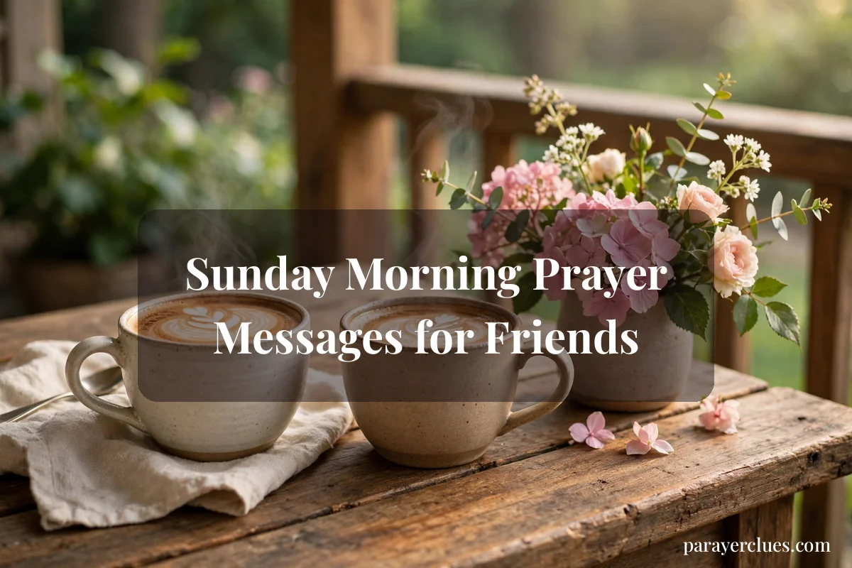 Sunday Morning Prayer Messages for Friends