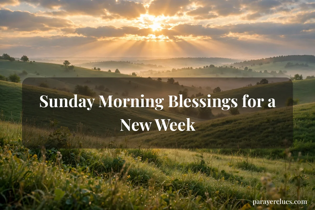 Sunday Morning Blessings for a New Week