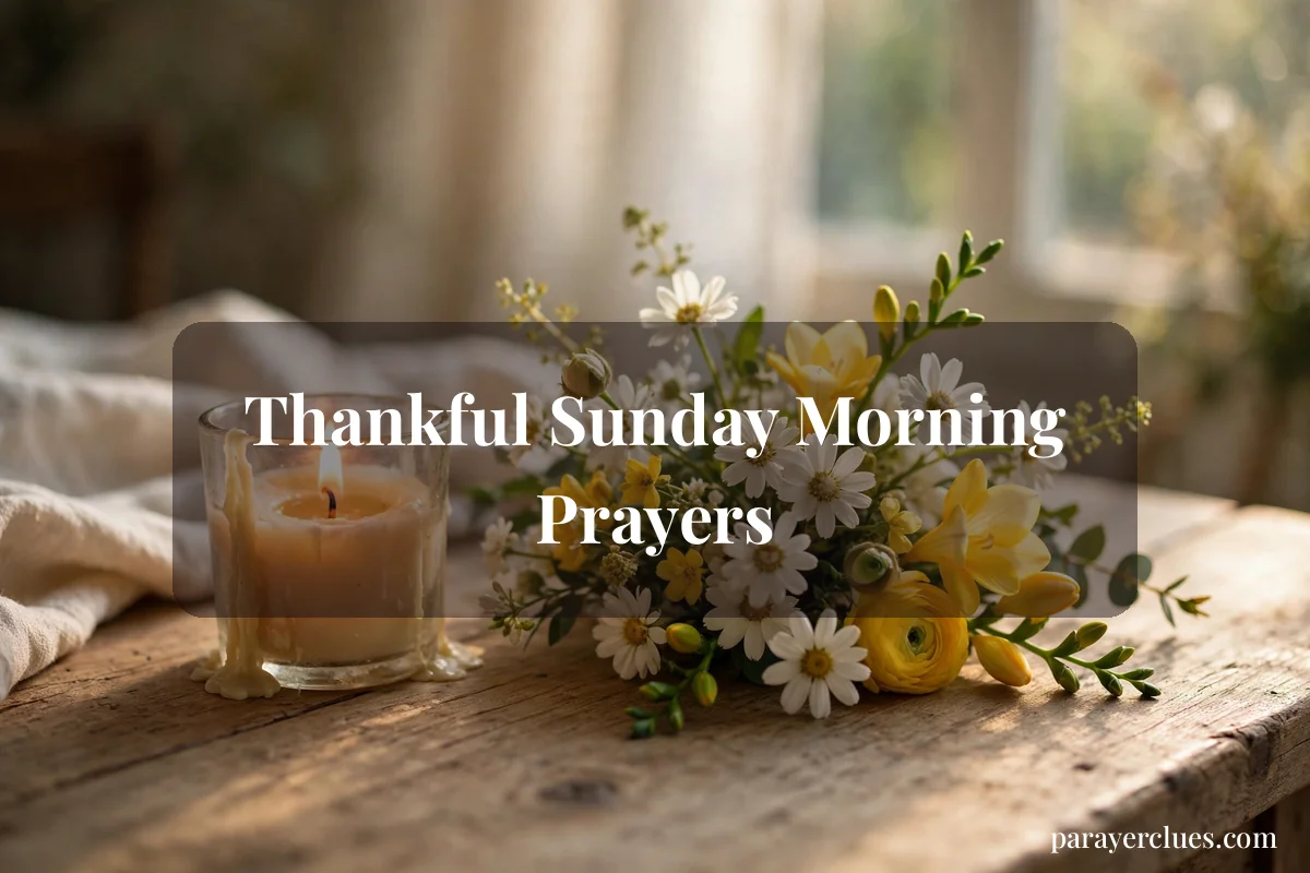 Thankful Sunday Morning Prayers
