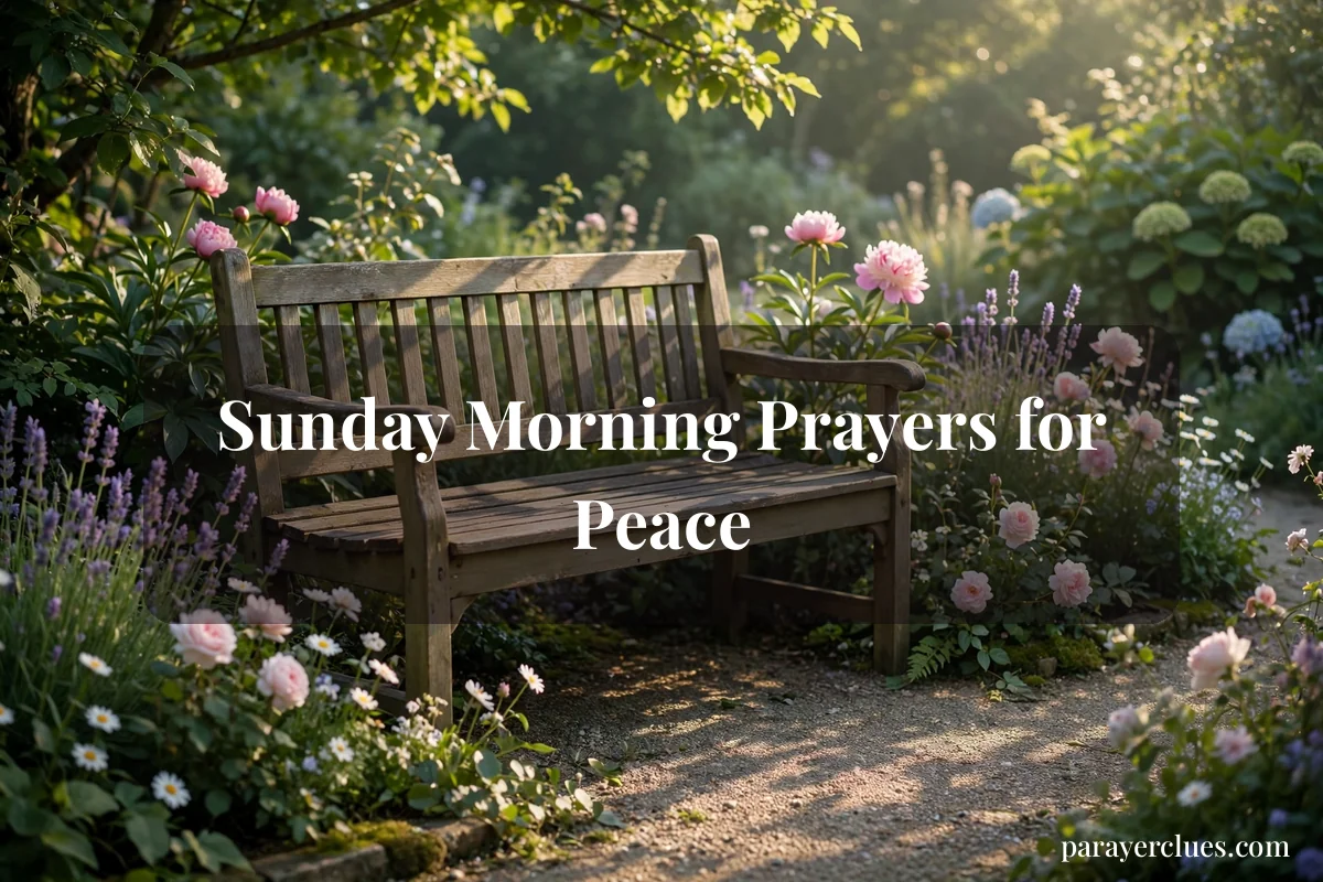 Sunday Morning Prayers for Peace