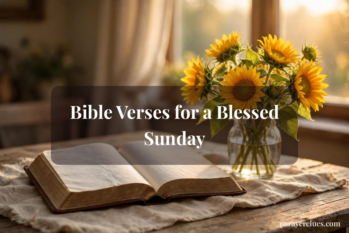Bible Verses for a Blessed Sunday