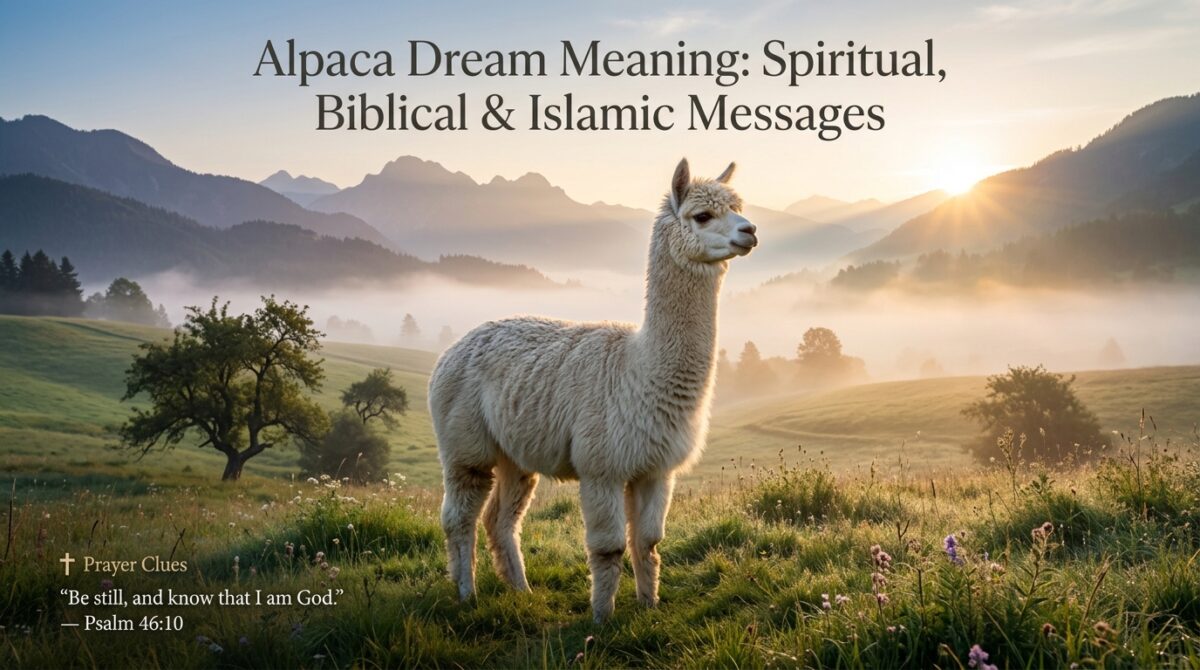Alpaca Dream Meaning Spiritual, Biblical & Islamic Messages