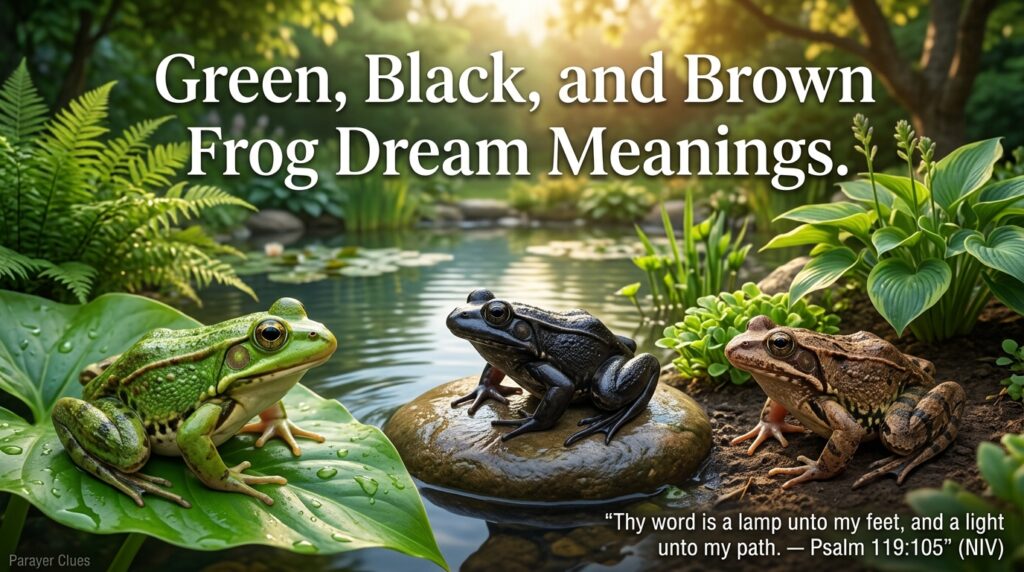 Different Frog Colors and Their Dream Meanings