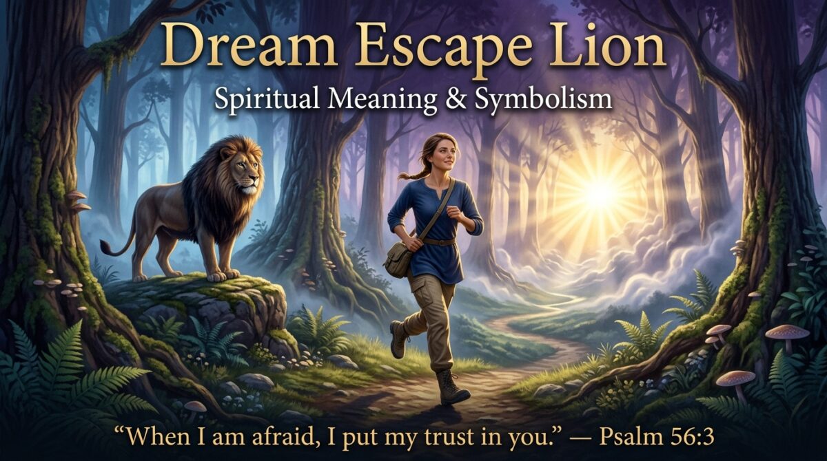 Dream Escape Lion What Does Escaping a Lion in a Dream Mean