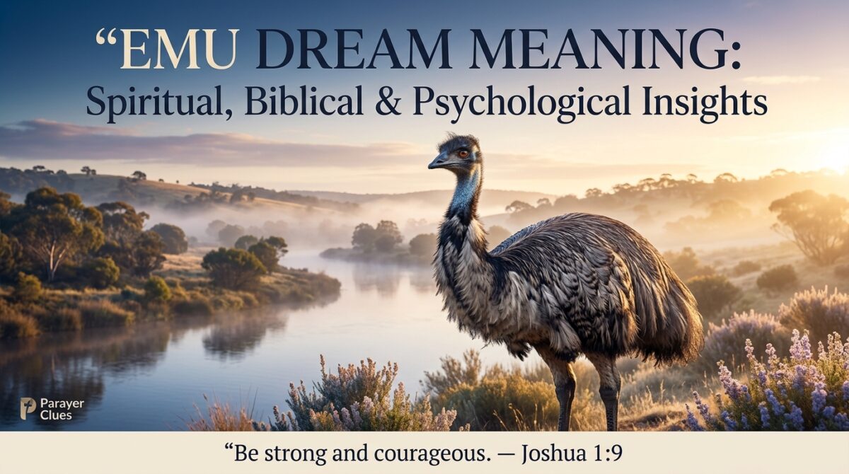 Emu Dream Meaning Spiritual, Biblical & Psychological Insights