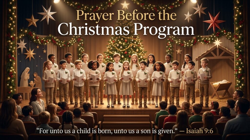 Opening Prayer Before Christmas Songs and Performances